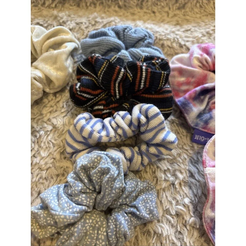 Chloe‎ + Olle Scrunchie Hair Accessory Lot Girls OS Multicolor Excellent Velvet